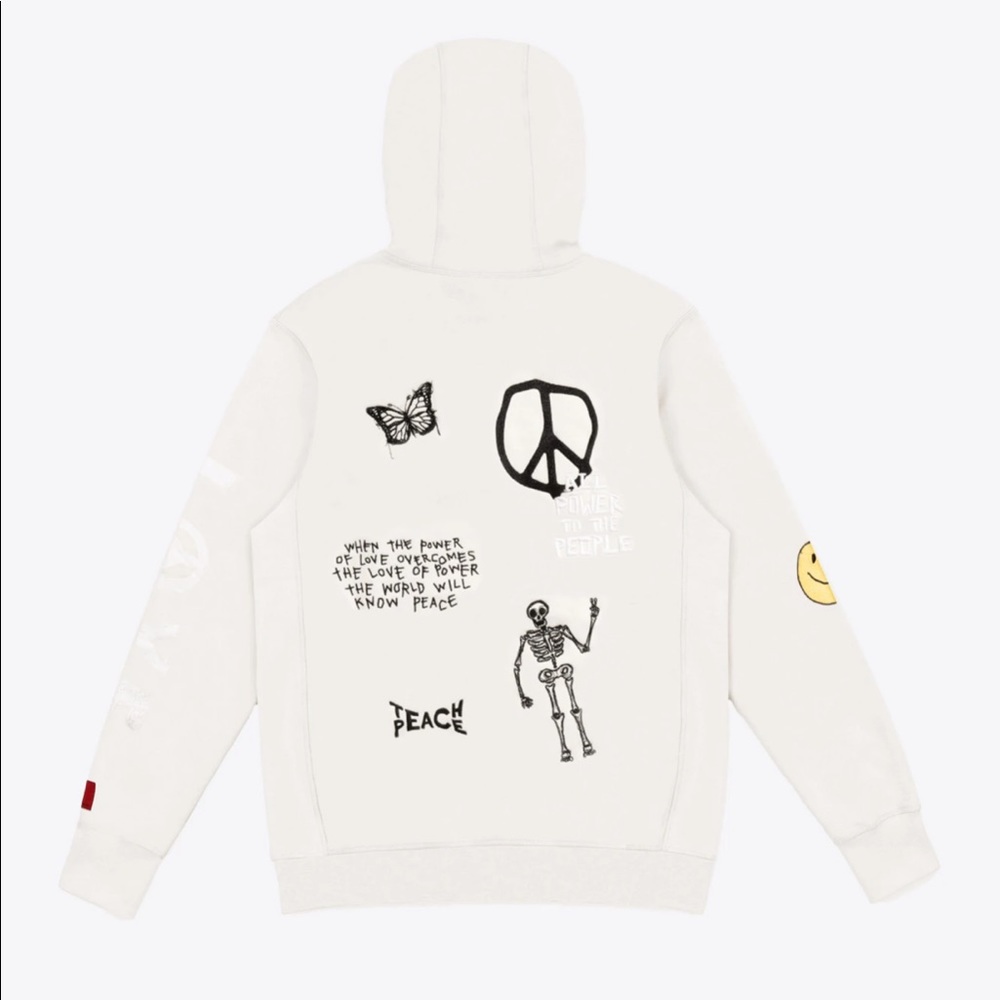 CHNGE chalk love peace hoodie